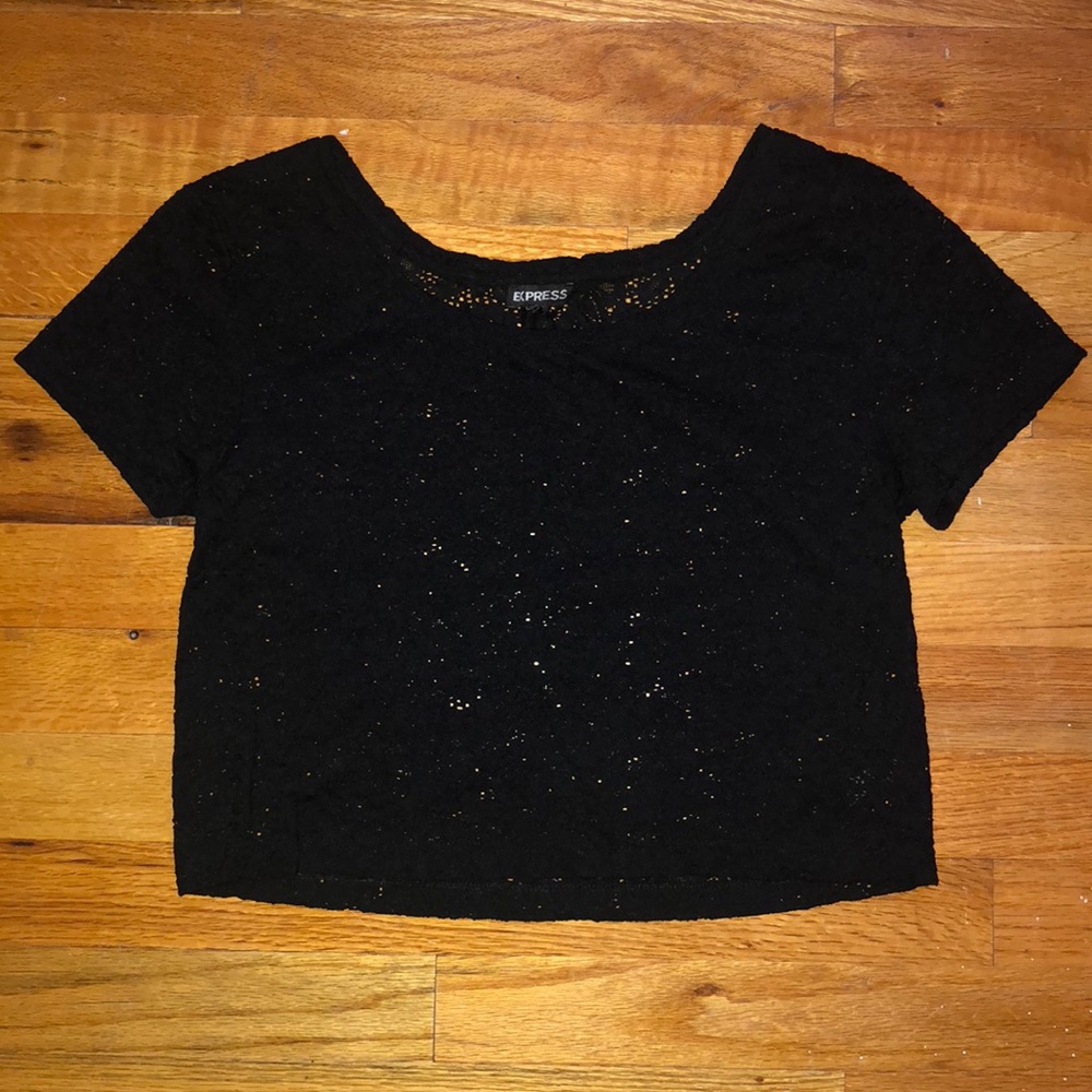 Express lace crop top